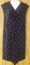 New M & S Smart Ladies Work Summer Dress Size 8 10 Spots Business rrp £39.50