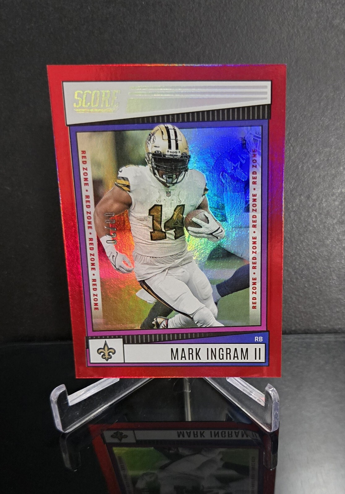#'ed/20 🔥 MARK INGRAM II SSP 2022 Panini Score Red Zone Holofoil Insert No. 59