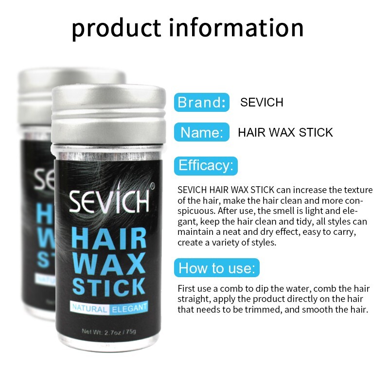 Natural Hair Wax Stick 75g Hair Styling Clay Finishing Hair Cream Daily Use eBay