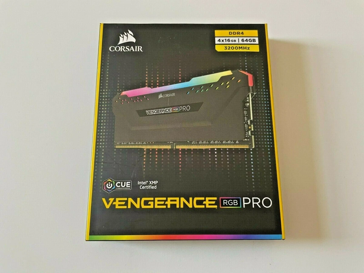 Corsair Vengeance RGB PRO Black 64GB 3200 MHz DDR4 Quad Channel