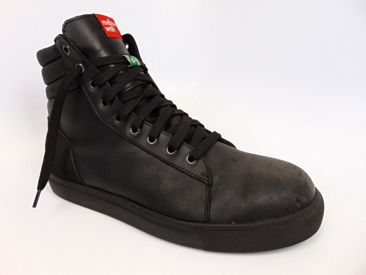 Mellow Walk Jessica Women's Size M, Charcoal Leather Safety