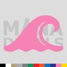 Wave Vinyl Die Cut Decal Sticker - Ocean Sea Surf Beach Water Wave Vinyl Die Cut Decal Sticker - Ocean Sea Surf Beach Water