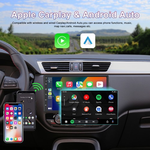 7'' Wireless CarPlay Android auto radio Head unit For Toyota Camry 1997-2002 - Foto 4 di 12