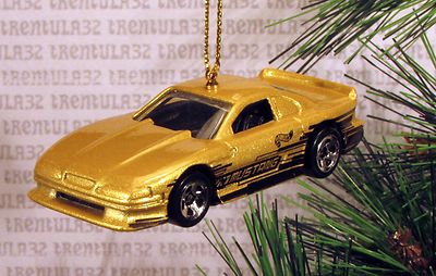 FORD MUSTANG COBRA GOLD ORNAMENT XMAS