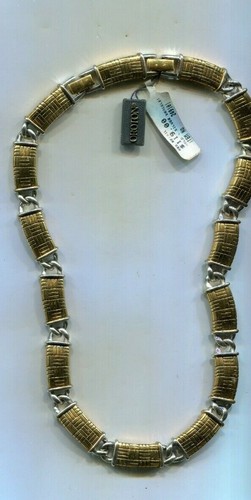 OROTON PEARL SILVER GOLD NECKLACE 119 