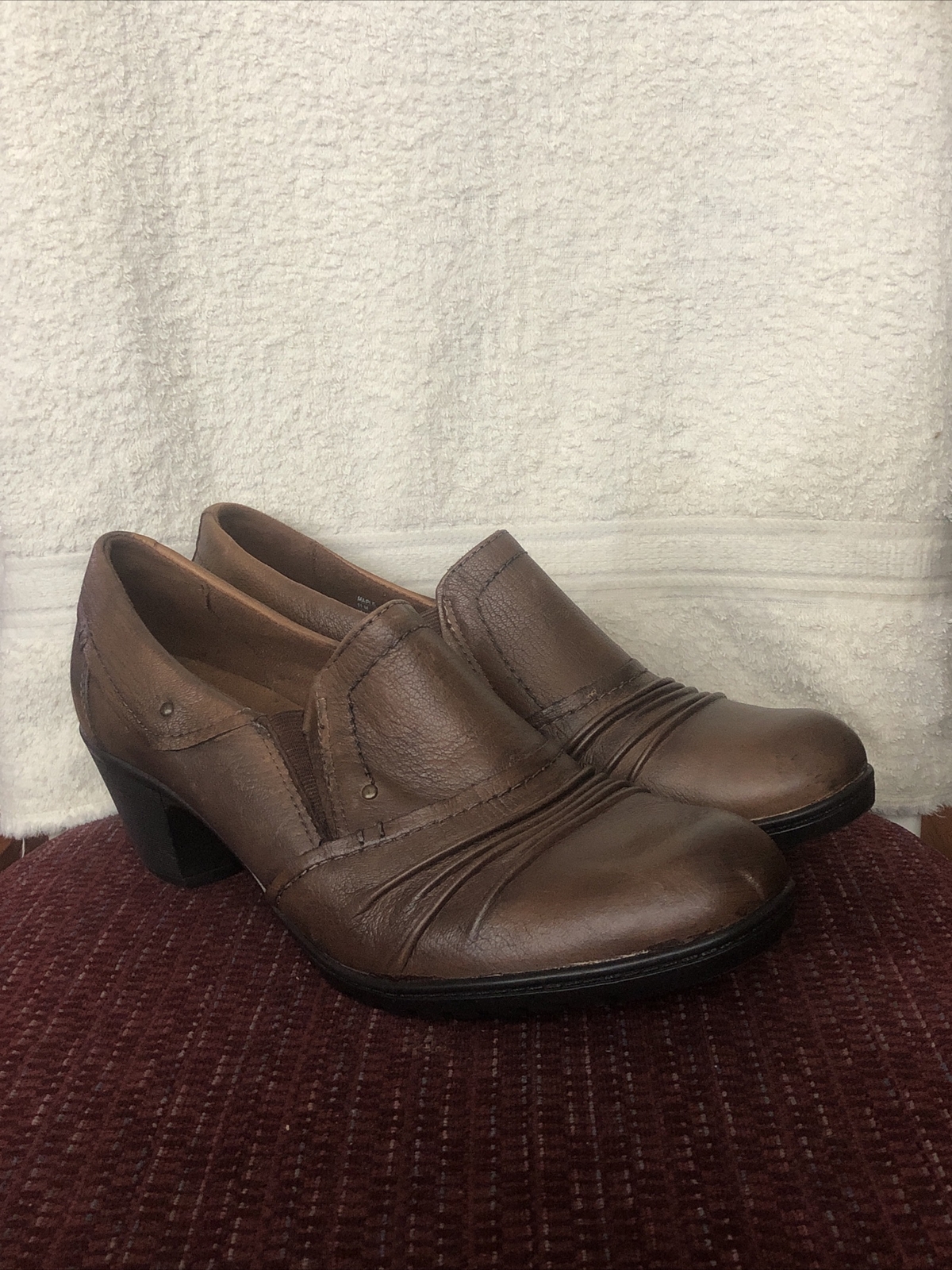 SAOLA Scarpe stivaletti Earth Origins donna US 11M derby pelle shootie marrone caviglia