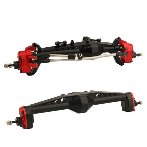 Essieu avant arrière anodisé en aluminium CNC pour voiture chenille 1/10 Axial Capra 1,9 RC - Photo 11/21