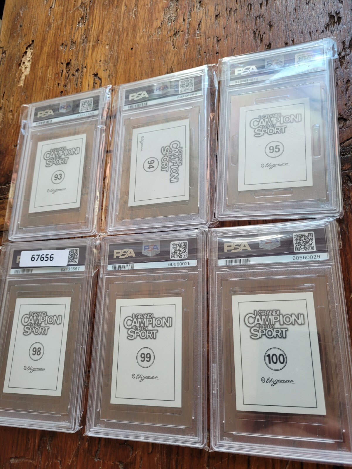 1997 EDIGAMMA ONLY GRADED COMPLETE BOXING 14 CARD SUBSET !! view 4