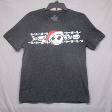 Disney Nightmare Before Christmas Jack Skeleton T-Shirt Black Men Size M