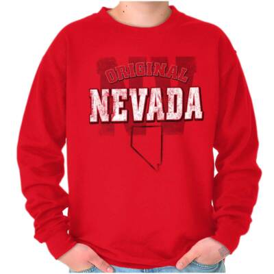 Nevada Original Hometown Vacation Gift NV Womens or Mens Crewneck Sweatshirt