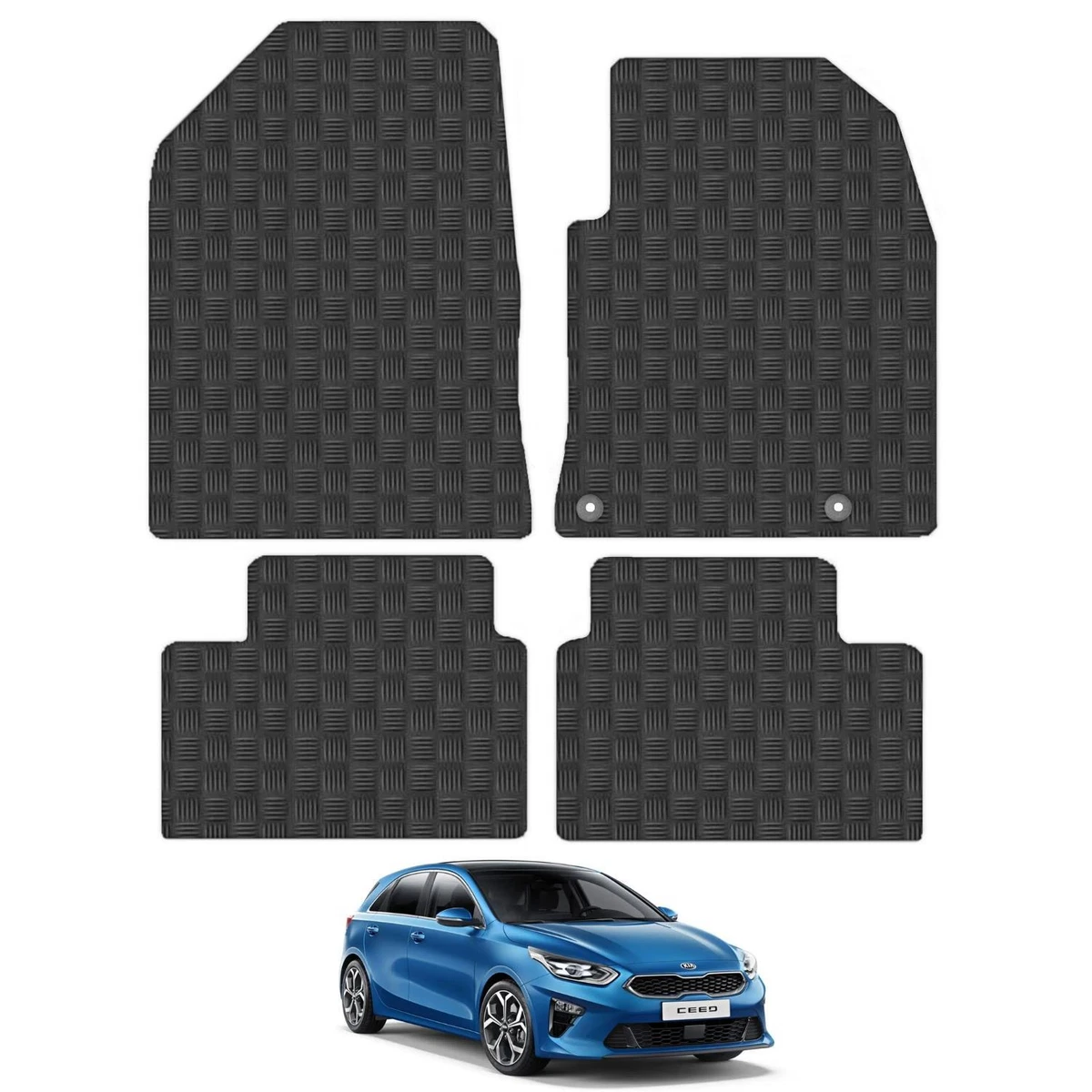 Kia Ceed 2018 Onwards AUTO Car Floor Mats Rubber Tailored Fit Set