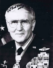 Colonel George "Bud" Day, MOH USAF & POW - 8x10 signed Photo