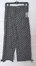New Alfani Intimates Women Pajama Pants, Black Pattern,Medium. New with tags.