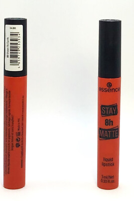 LOT OF (2) Essence STAY 8h MATTE Liquid Lipstick #03 Down To Earth FREE SHIPPING