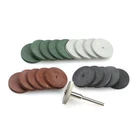 20 + 1 Pieces 3mm Shaft Dremel Rubber Polishing Wheel for Metal Dental Finish