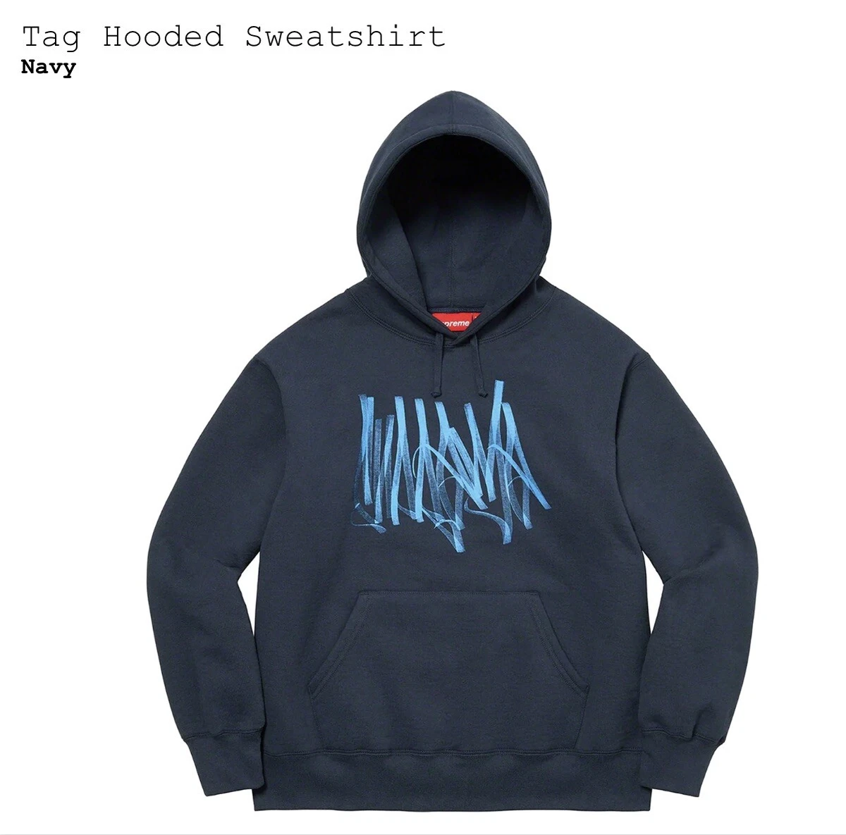 Supreme tag logo sweatshirt sale
