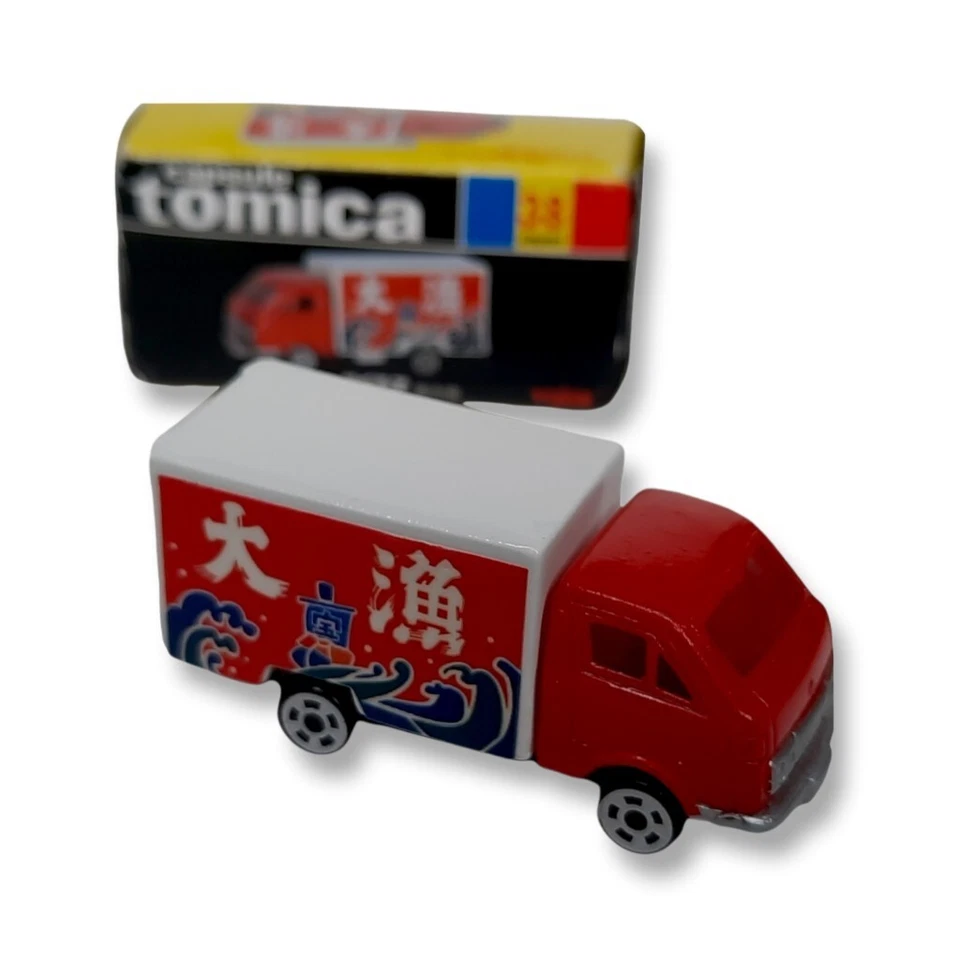 Camión de comida congelada Toyota 1/57 miniatura Tomy cápsula #38 Tomica serie 11 Japón Foto 3 de 4