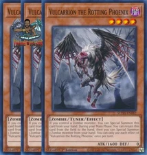 Yugioh! 3x Vulcarrion the Rotting Phoenix SUDA-EN082 Common 1st Ed NM