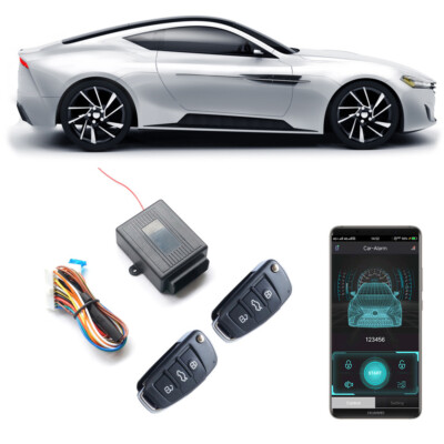 Car Door Central Lock Locking Kit Keyless Entry System Phone APP Remote Control