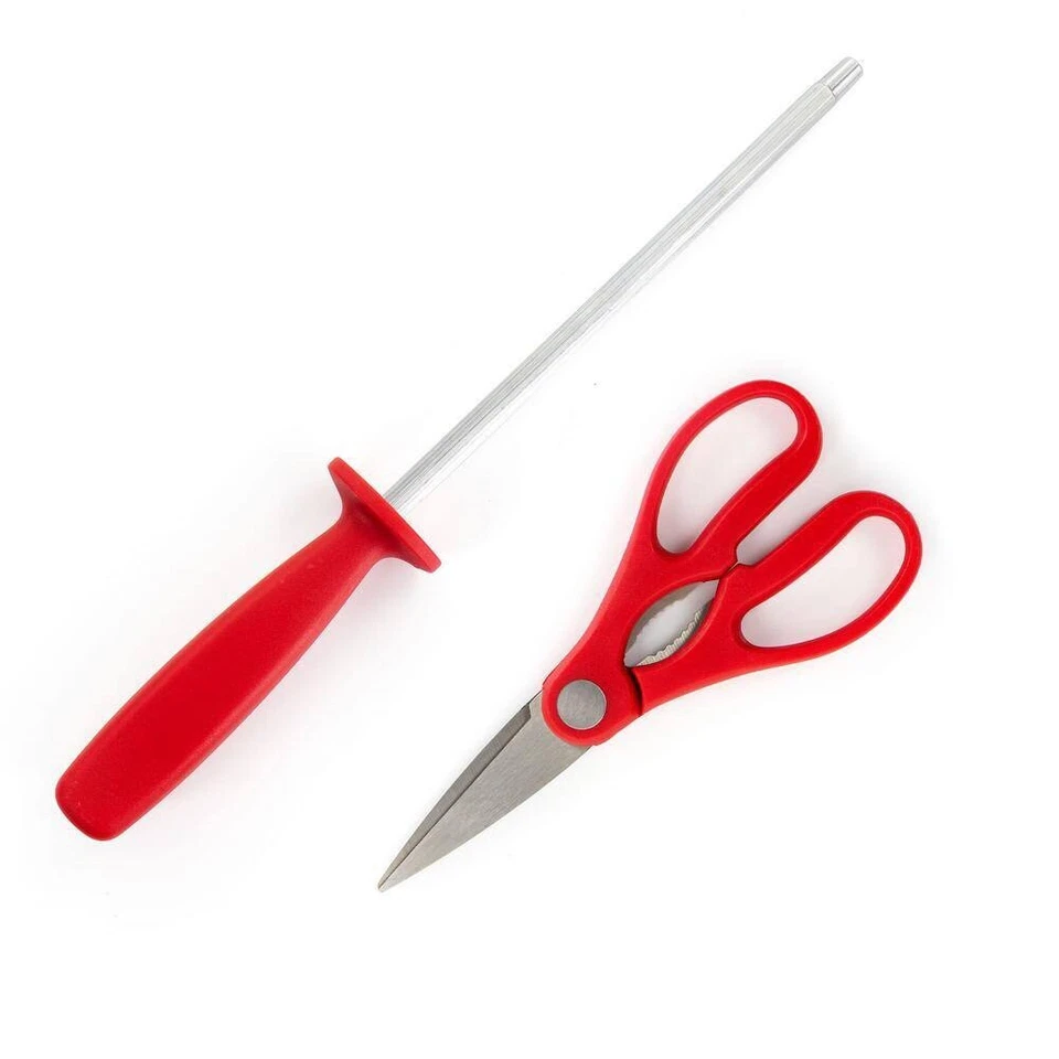 Oster Steffen Cubiertos de Acero Inoxidable con Bloque de Almacenamiento Juego de 14 Piezas Caja Abierta Foto 4 de 4