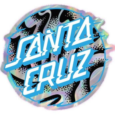 2 Autocollants Vinyle Santa Cruz – Stickers Logo – Skateboard Voiture Vélo – Neuf