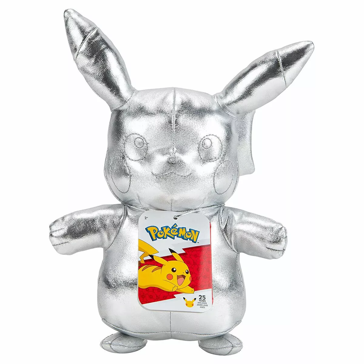  Pokémon 8 Silver Pikachu 25th Anniversary Plush