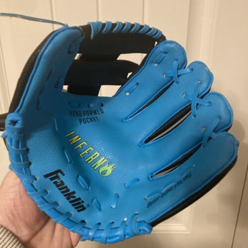 Franklin Inferno Glove/Mitt 24950-9”   Right handed Baseball Softball Blue Black - Picture 1 of 10