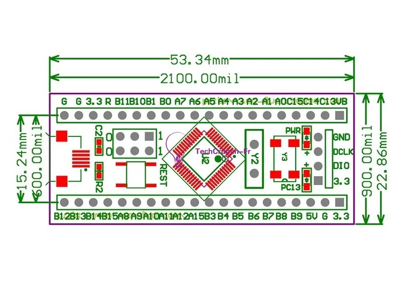 STM32F103C8T6 ARM STM32 Minimum System Development Board Module - Photo 4/4