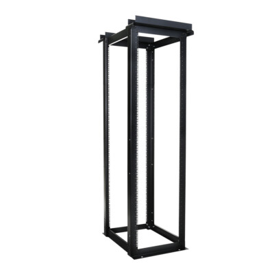 4 Post Open Frame Rack 38U/45U - 19in wide 29in deep Steel (Square/Tap)