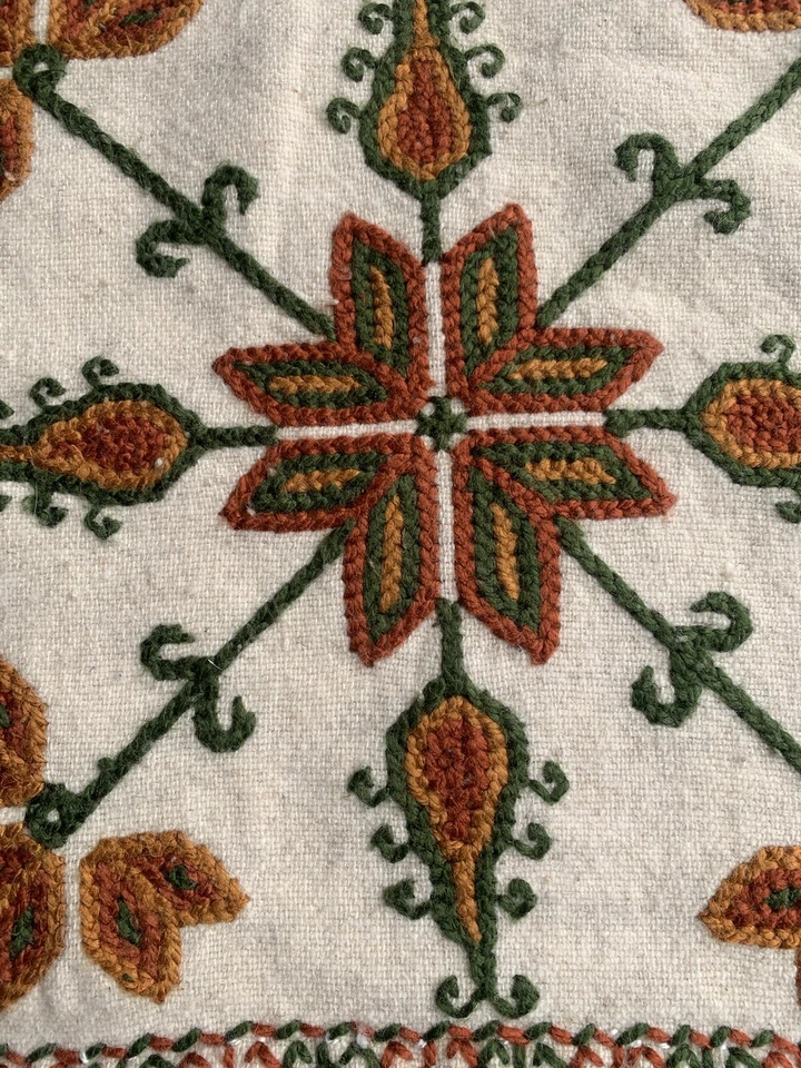 Vintage Embroidered Hand Made Cushion Cover 42x42cm-070 - Image 4 of 4