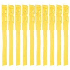 New Yellow 10pcs Identification ID Collars Bands Cow Cattle Marking AOS