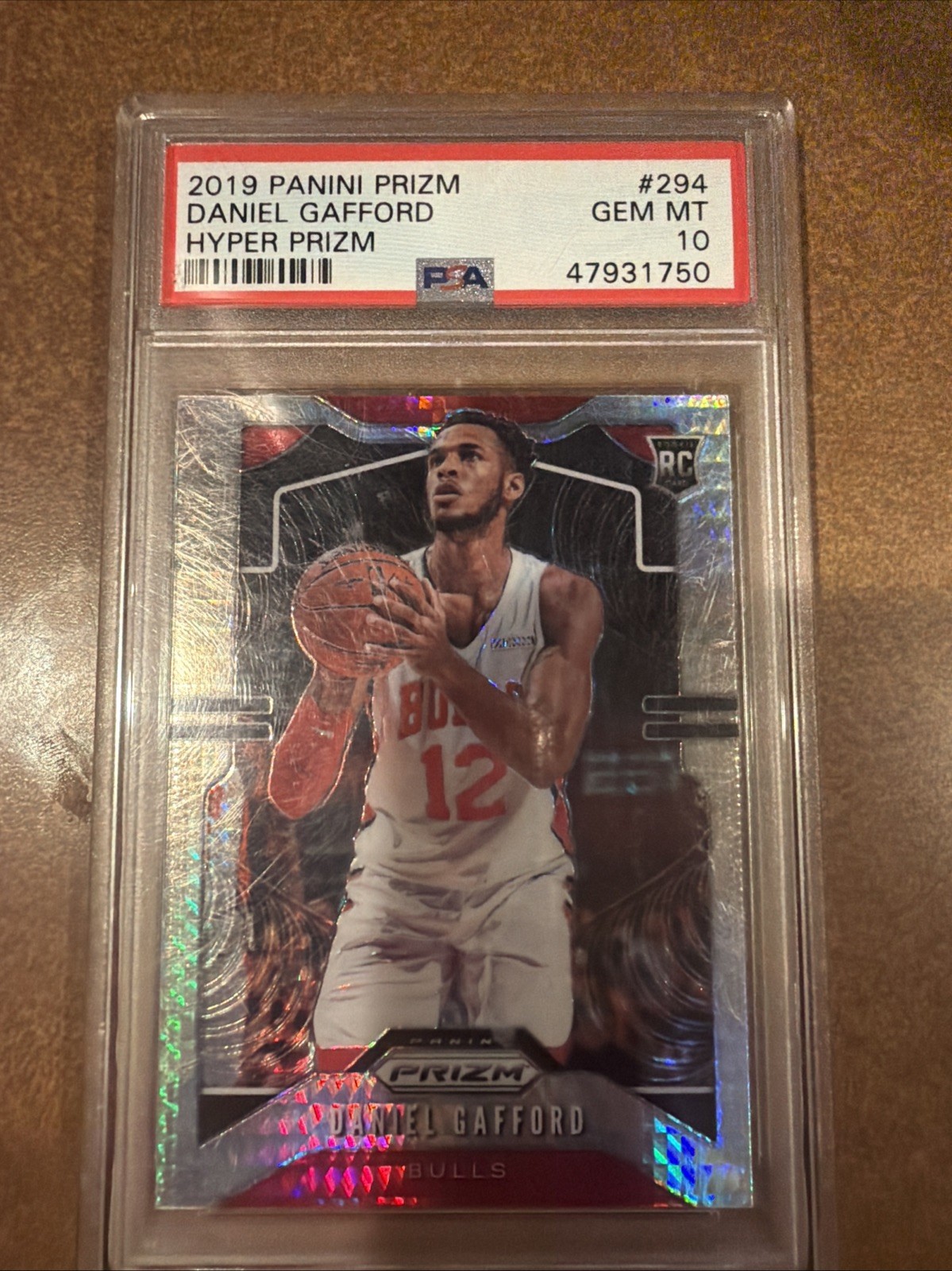 2019 Panini Prizm Daniel Gafford #294 Hyper Prizm Rookie PSA 10 DALLAS MAVERICKS