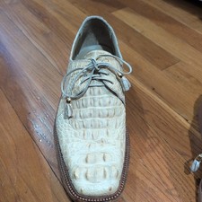 Max Leather USA Genuine Crocodile Leather Lace-Up Men’s Shoe. Made in USA
