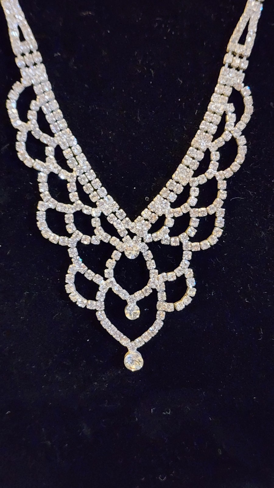 Bridal Prom Quince Rhinestone Statement Teardrop … - image 5