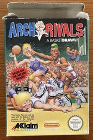 NES ~ ARCH RIVALS ~ Nintendo NES-Q4-AUS Game Cart + Sleeve + Inst + Box Pal A