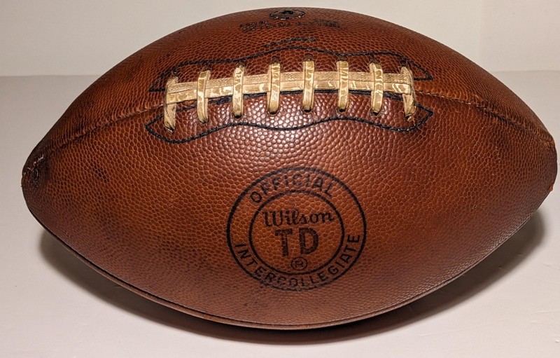 Rare 60s Wilson TD Official Intercollegiate leather football-beauty Made in USA