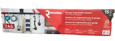 NEW Richelieu 15 Piece Garage Wall Mount Organization System w/4 Rails 11 Hooks