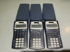 Lot 3 Texas Instruments TI-30X IIS Scientific Calculator W/Cover Solar FREE SH