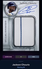 25 Topps Bunt DIGITAL Sterling Signature Relic SUPER RARE Jackson Chourio