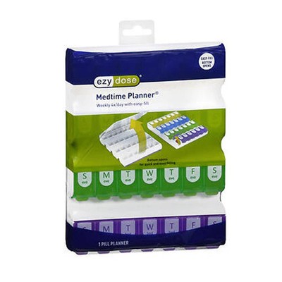 Medtime Planner Weekly 4X Day With Easy-Fill 1 Each