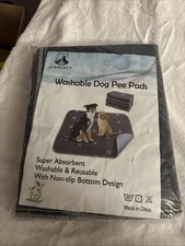 Washable Pee Pads, Puppy Pee Pad 2 Pack Absorbent Reusable 18"x24"