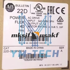 New Allen-Bradley 22D-D010N104 PowerFlex 40P 4 KW (5 HP) AC Drive US Free tax
