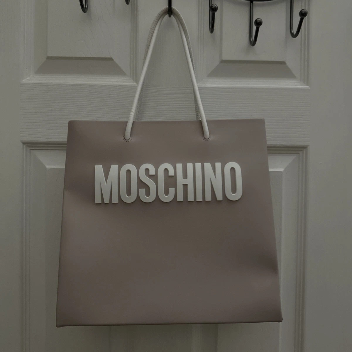 Moschino Leather Exterior Beige Bags & Handbags for Women  display picture 1