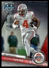 JULIAN FLEMING 2023 BOWMAN UNIVERSITY CHROME RC OHIO STATE BUCKEYES #109 1ST