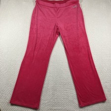 Juicy Couture Velour Track Pants Sweat Pants Size Pink XL Y2K Excellent