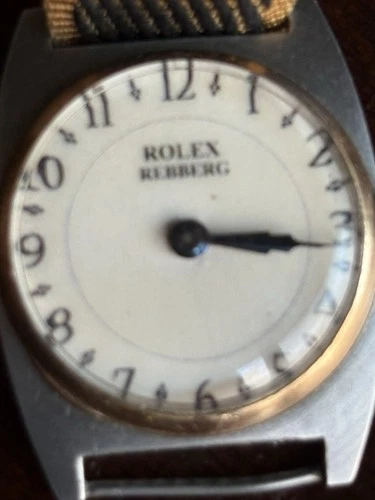 Rare Watch Rolex Rebberg  Stainless And Gold Case