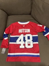 Lane Hutson Montreal Canadiens Red and Blue Jersey Mens Size Medium NEW
