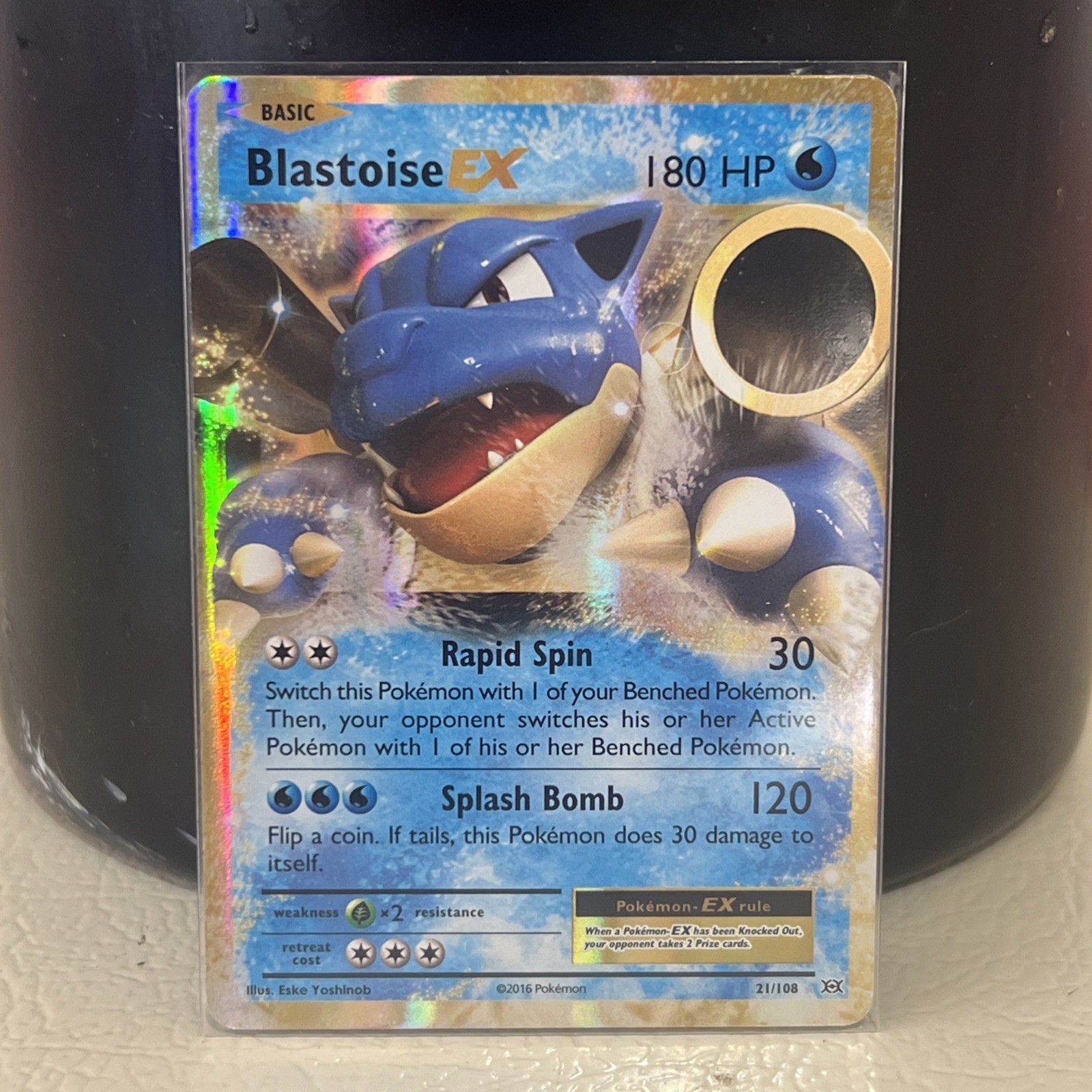 Pokemon Blastoise EX 21/108 - XY Evolutions 2016 - Ultra Rare Holo NM