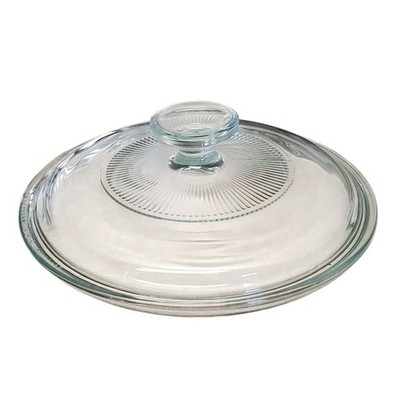 Pyrex Clear Glass Lid G5C Casserole 7¾'' Round G-5-C Ribbed
