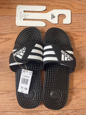 #ad #ad Adidas Adissage Slides Core Black Cloud White Core Black Sz 11 Mens Sz 12 Womens $24.99